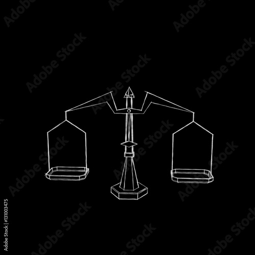 Scales in form of abstract ...