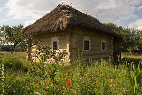 Authentic Ukrainian village house.