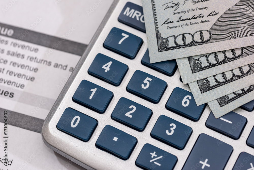 Save money concept - utility bill with pen, calculator and us dollar. Save money concept - utility bill with pen, calculator and us dollar.