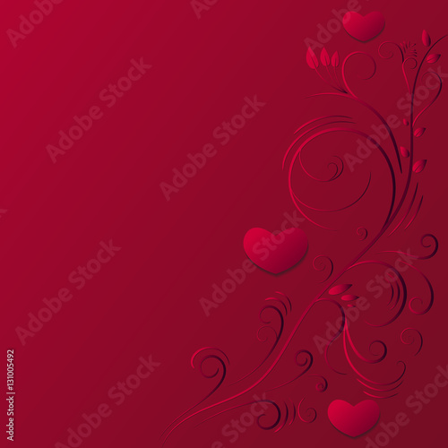 background separator floral heart