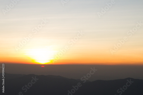 background of the rising sun  © noppadonseesuwan
