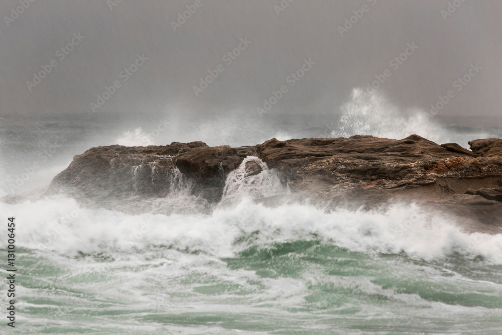 Landscape of storm in ocean