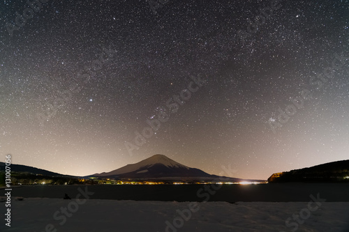 Fuji Mountain and Orion