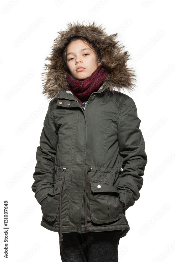 Portrait of a teen girl in studio Portrait of a teen girl in studio