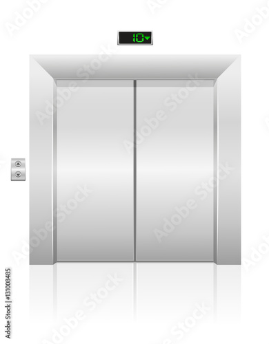 passenger elevator stock vector illustration
