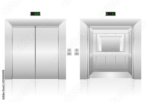 passenger elevator stock vector illustration