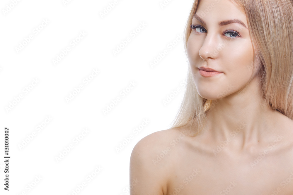 Extension eyelashes. Portrait of beautiful young woman with perfect skin. Beauty and care. Spa salon Extension eyelashes. Portrait of beautiful young woman with perfect skin. Beauty and care. Spa salon