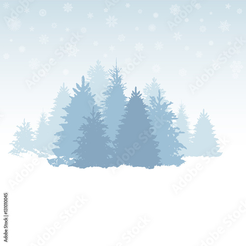 vector winter background with space for text © roomoftunes