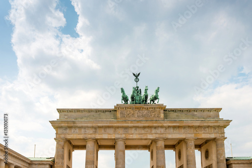 Brandenburg Gate (Brandenburger Tor), famous landmark in Berlin,