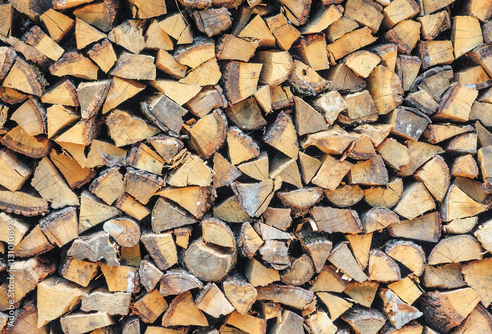 Stacked chopped wood background texture Stacked chopped wood background texture