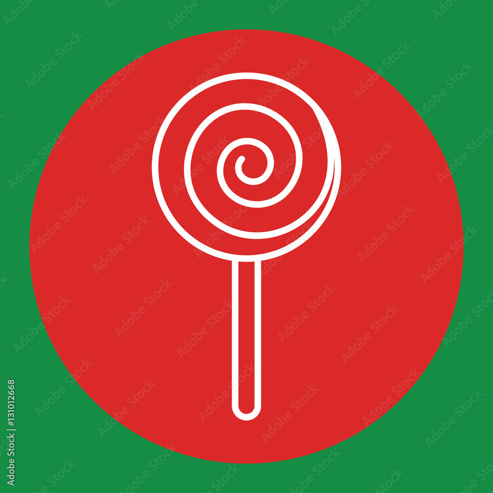 lollipop sweet candy sugar line white icon in red circle lollipop sweet candy sugar line white icon in red circle