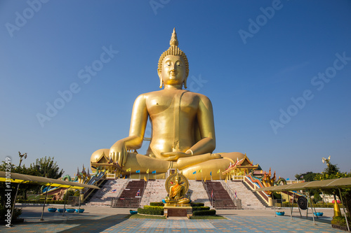 Enormous Buddha Sculpture at Wat Muang - Ang Thong  Thailand