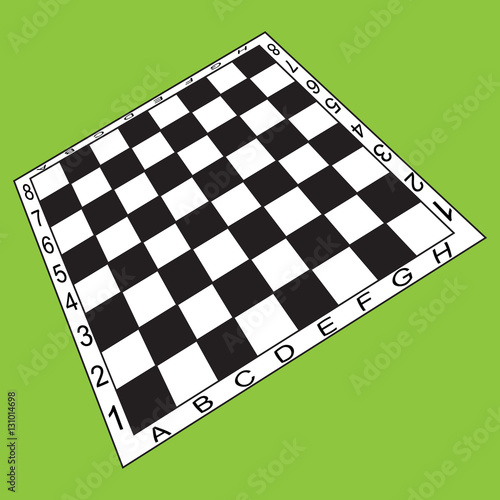 vector image of the chess board