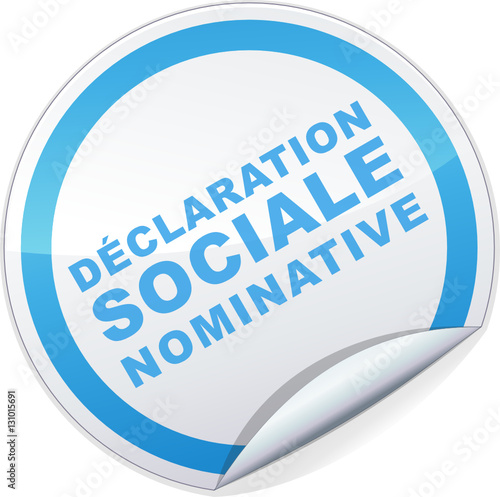 Sticker déclaration sociale nominative (DSN)