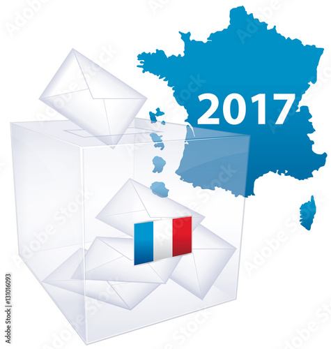Elections françaises. Icône vote 2017 V.