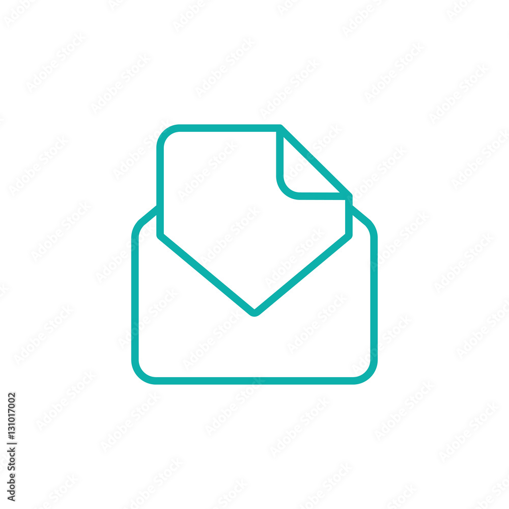 envelope email postcard card letter thin line outline blue on white vector icon envelope email postcard card letter thin line outline blue on white vector icon