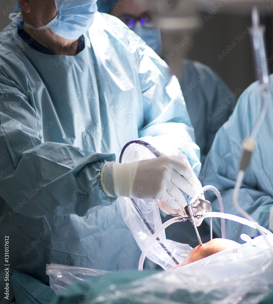 Surgeon in operating theater Surgeon in operating theater