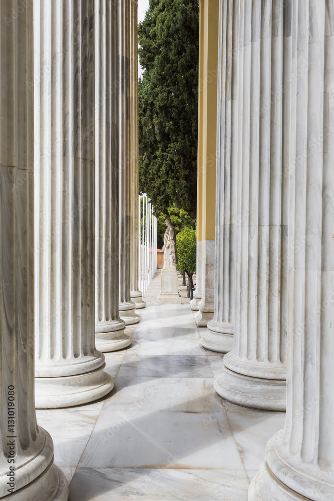Greek pillars from the Zappeion megaron in Athens,Greece Greek pillars from the Zappeion megaron in Athens,Greece