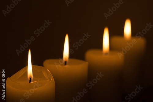 four candles in the dark