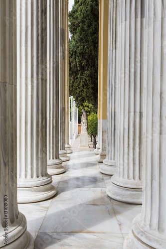 Greek pillars from the Zappeion megaron in Athens Greece