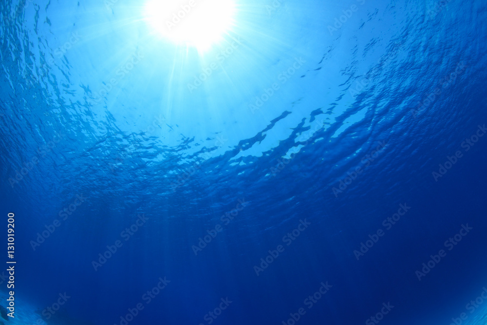 Water surface and sunlight