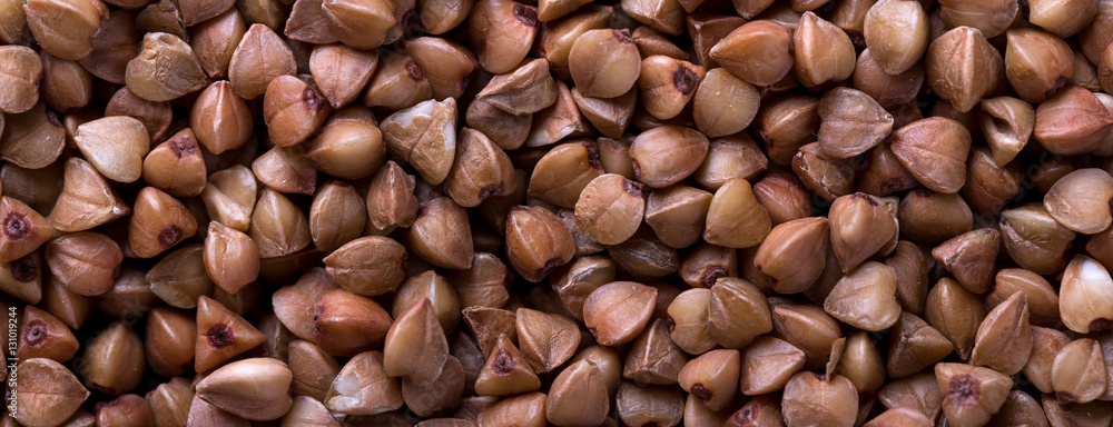 Raw buckwheat background Raw buckwheat background