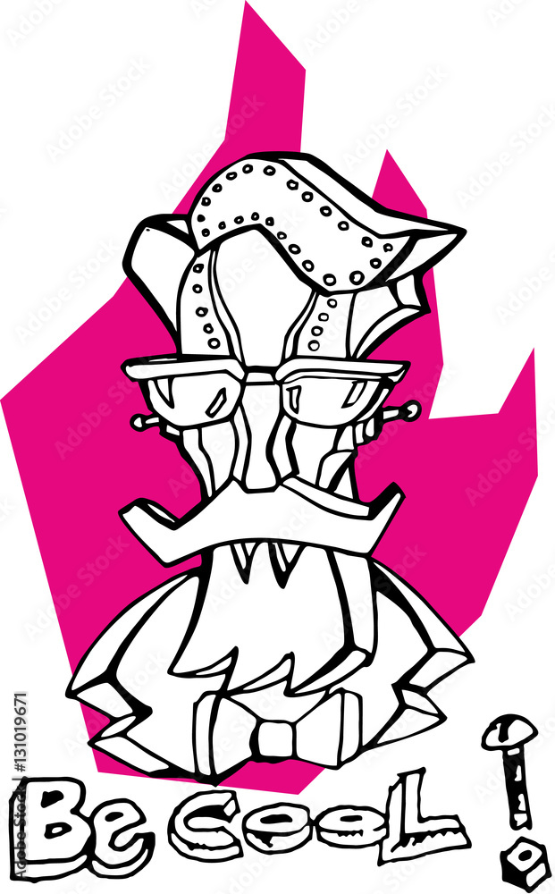 the head of the robot hipster with the fashionable silhouette of the hair and beard the head of the robot hipster with the fashionable silhouette of the hair and beard