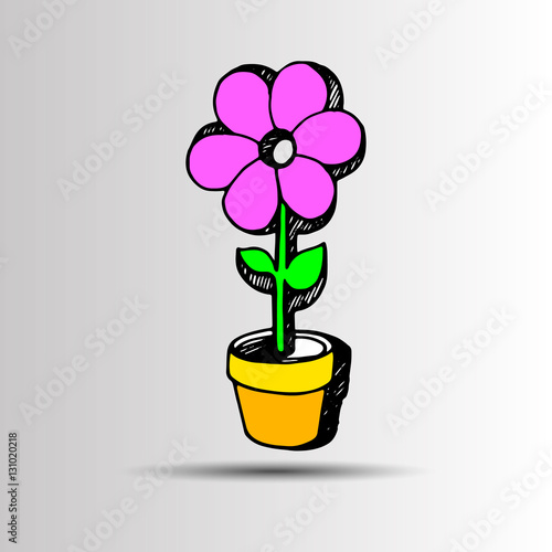 flower abstract vector floral icon element design