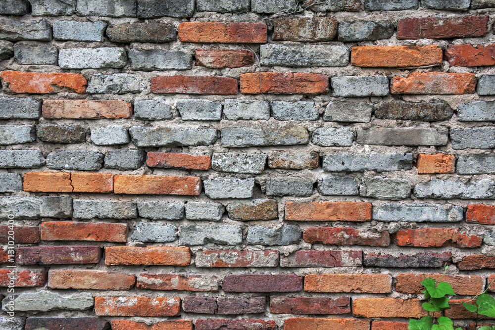 Brick wall background.