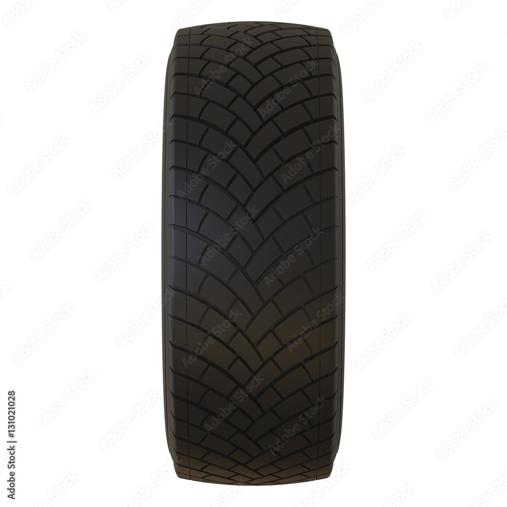 Automotive wheel isolated on white. 3D render Automotive wheel isolated on white. 3D render
