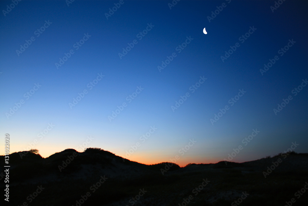 Moon Rise in the Dunes at Cape Cod Moon Rise in the Dunes at Cape Cod