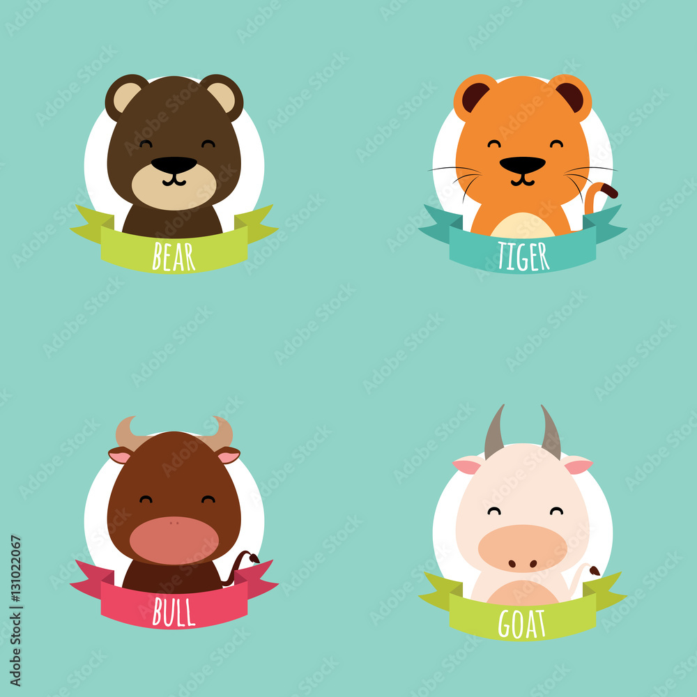 Cute Cartoon animals Cute Cartoon animals
