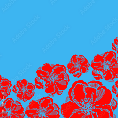 floral flower spring summer background botanical garden