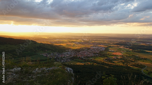 Abendstimmung an der Schwäbischen Alb