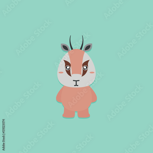 Cute Cartoon gazelle