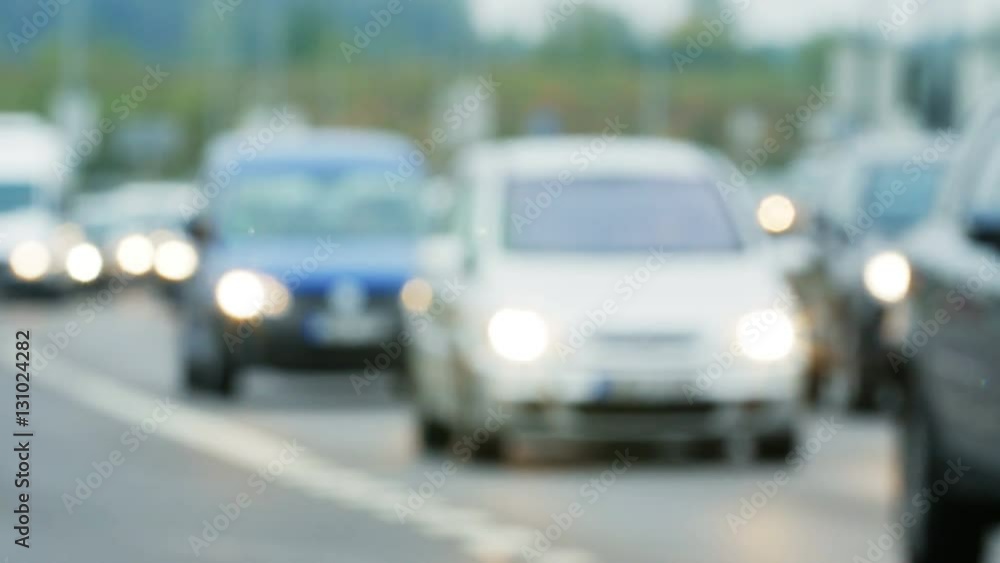 Unfocused view on traffic jams in Vilnius, Lithuania, Blurred scene. Unfocused view on traffic jams in Vilnius, Lithuania, Blurred scene.