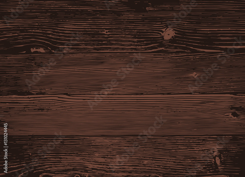 Wood texture, vector Eps10 illustration. Natural Dark Wooden Background.