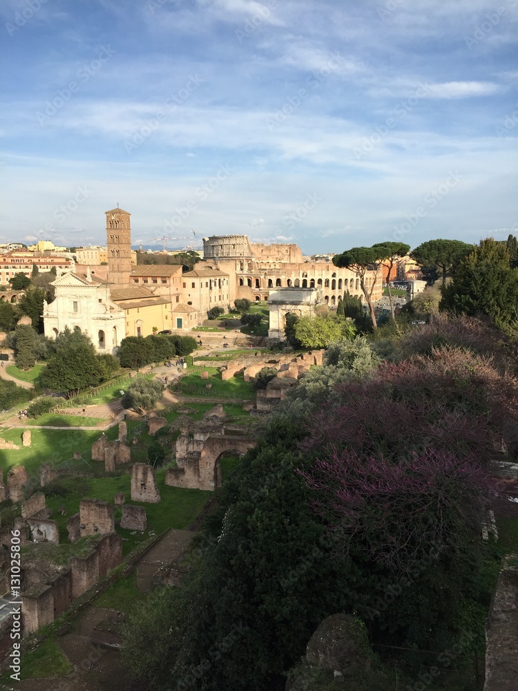 Forum Romanum und Kolloseum in Rom