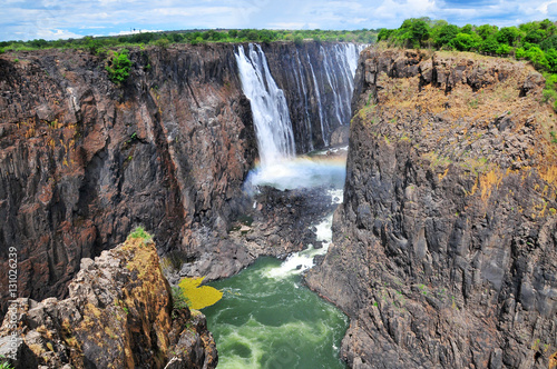 Victoria Falls in Zimbabwe on the Zambezi River 