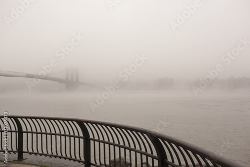 Foggy Brooklyn Bridge