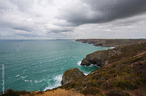 Cornish coastline.