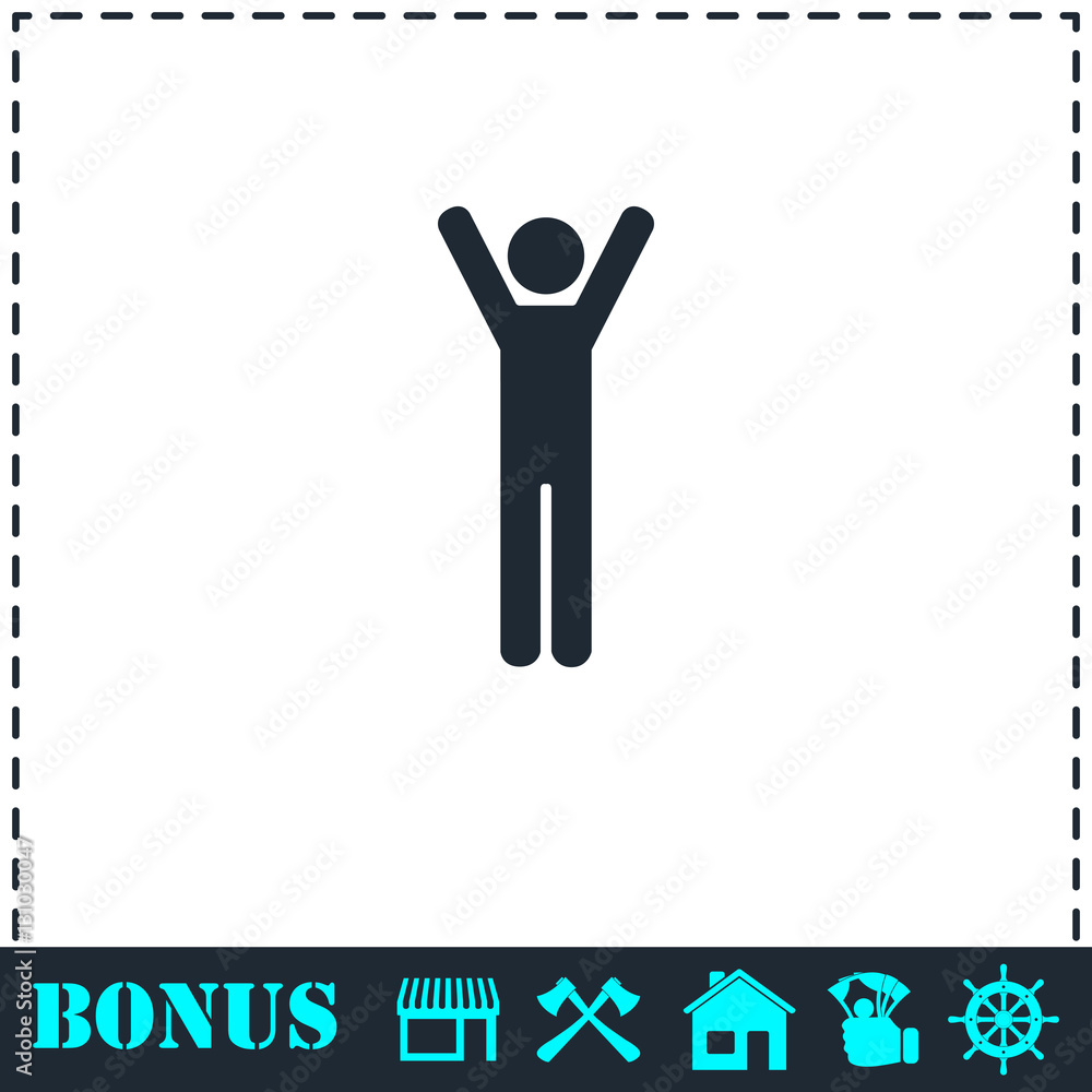 Man icon flat Man icon flat