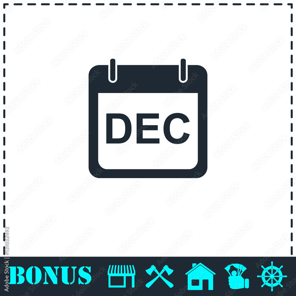 Calendar icon flat Calendar icon flat