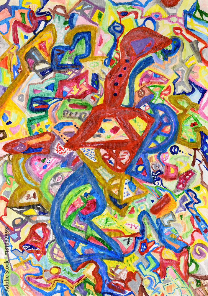 Abstract colorful hand painted background Abstract colorful hand painted background