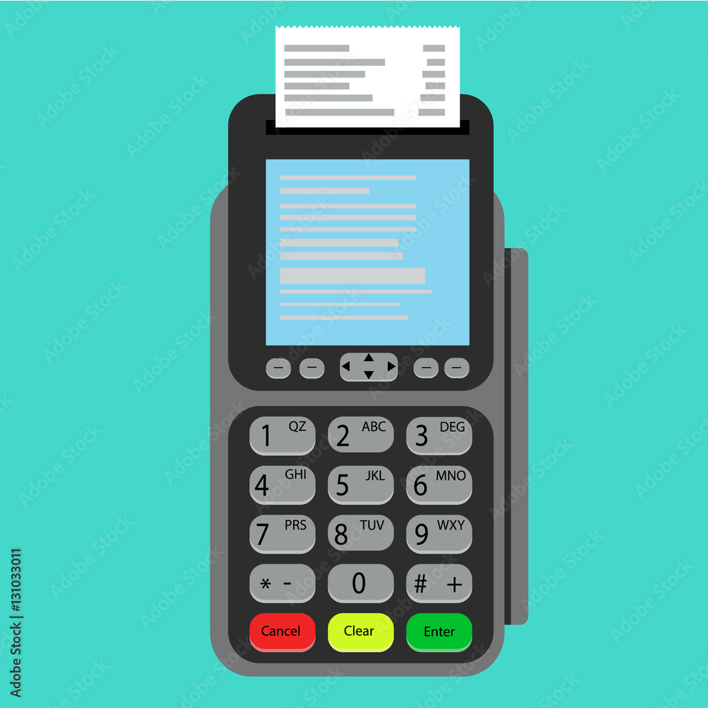 Payment terminal. Point of sale concept.POS terminal. Payment terminal. Point of sale concept.POS terminal.