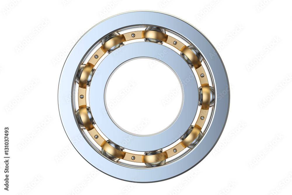 ball bearing side view, 3D rendering