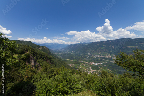 Etschtal Panorama With View to Meran