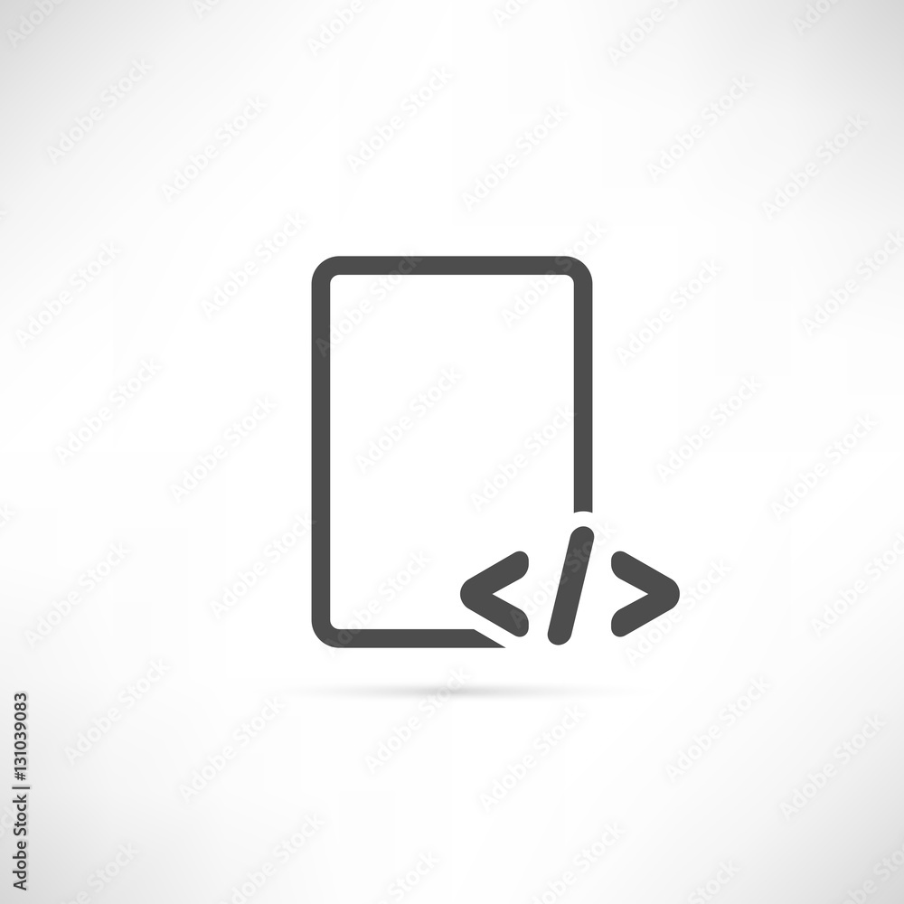Text Code Icon Text Code Icon