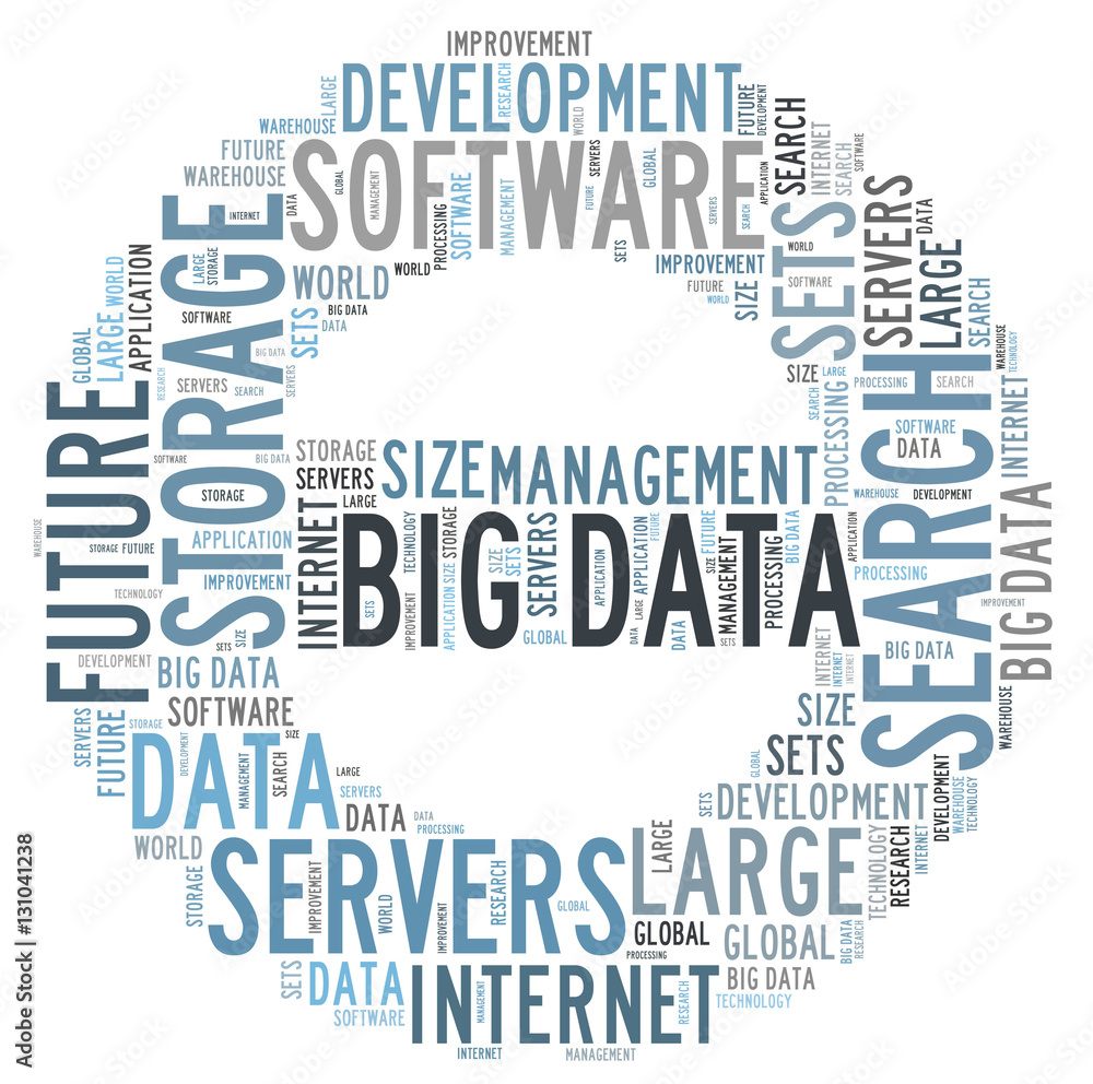 Big data word cloud
