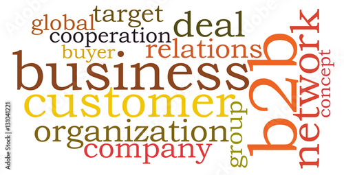 b2b business word cloud